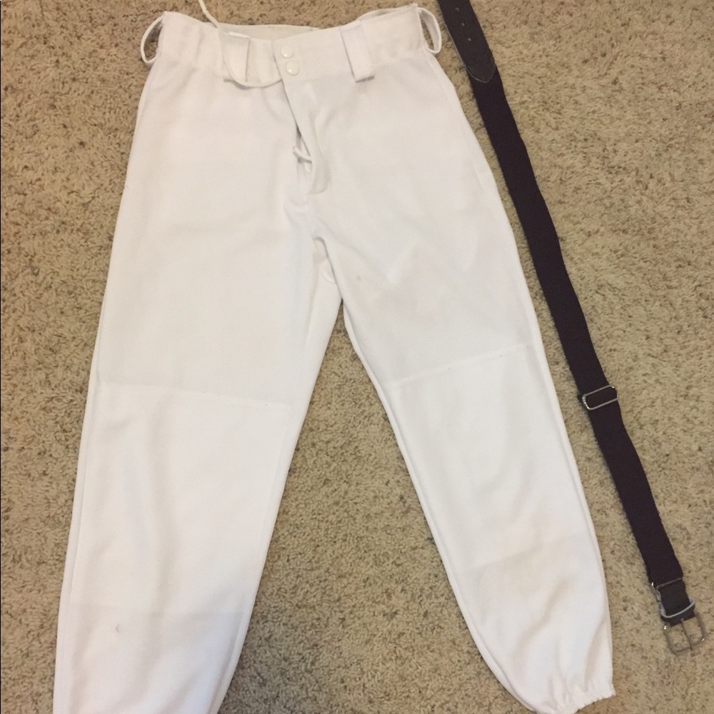White softball Capri pants